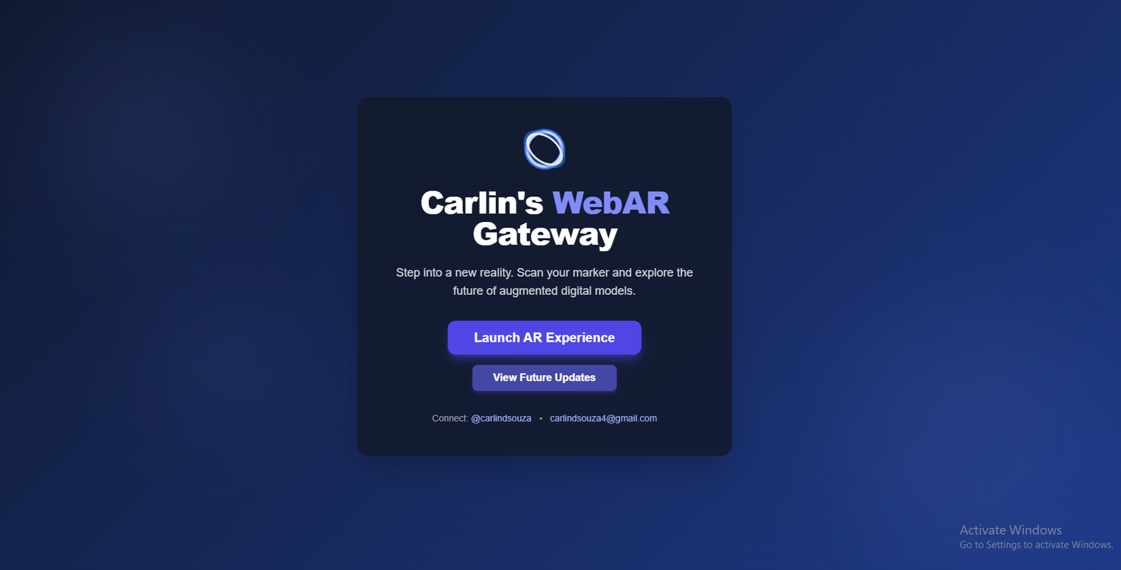 WebAR scanner project preview